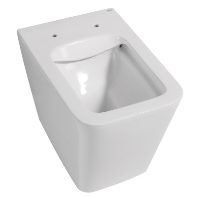 Унитаз ABBER Rechteck приставной белый, безободковый (AC1211)