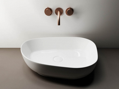 Накладная раковина Ceramicanova Element 55 белая, овальная (CN5003)