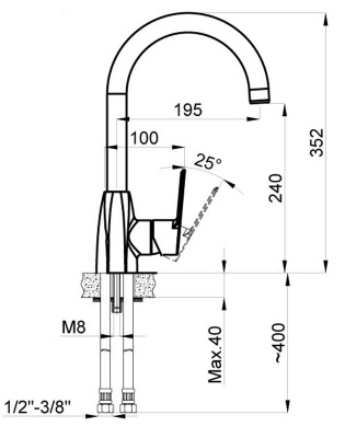 ENZO Смеситель для кухни (AZ-15714431)