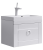 Подвесная тумба Aqwella Infinity с одним ящиком в белом глянцевом цвете с умывальником из литьевого мрамора (Inf.01.06/001)