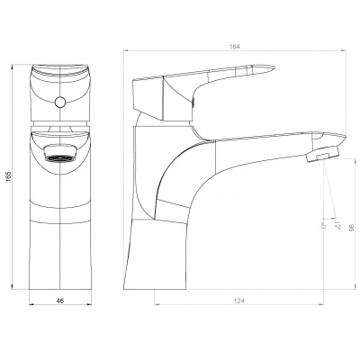 Смеситель для раковины Damixa Palace Grand (460210000)
