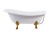 Ванна AQUA DE MARCO Edelweiss /Каменная/белая/золотые ножки (170см*78см*75см) (1170WGEDE)