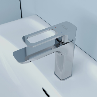 Смеситель для умывальника, Slide, IDDIS (SLISB00i01)