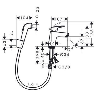 Смеситель для раковины Hansgrohe - Logis (71290000)