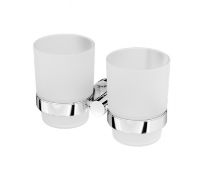 Двойной стеклянный стакан с настенным держателем AM.PM Sense (A74343400)