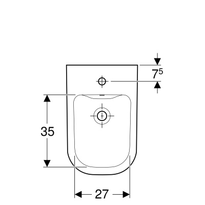 Биде подвесное Geberit 
Smyle
 (500.216.01.1)