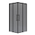 Душ. ограждение NG-2828-34BLACK (80*80*195) квадрат, раздвижная, черный матовый, стекло тонирован,1место (NG-2828-34BLACK)