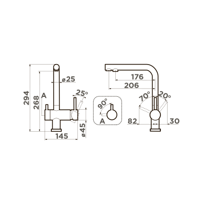 Смеситель для кухни Omoikiri Nagano-C (4994146)