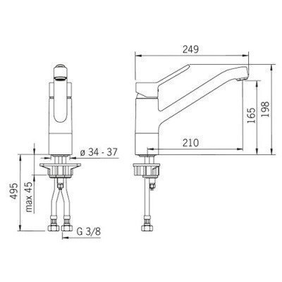 Oras Aquita Смеситель для кухни 2920F Oras Aquita Смеситель для кухни 2920F