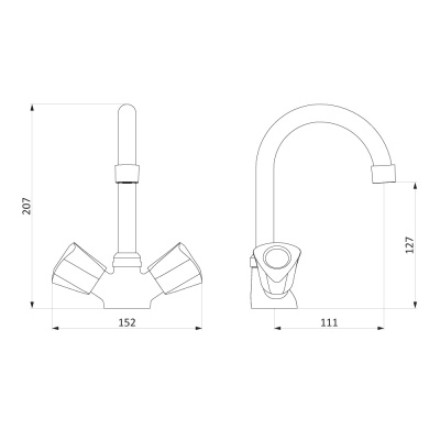 Смеситель для раковины Damixa Object (340210000)