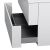 AM.PM SPIRIT 2.0, База под раковину, подвесная, 100 см, ящики push-to-open, цвет: белый, (M70AFHX1002WG)