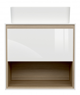 Тумба под раковину со столешницей LOUNA 60 (SP-SZ-LOU60-BL/Wh)