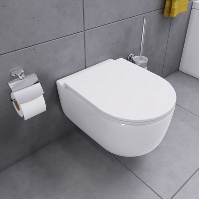 Damixa Sirius подвесной унитаз безободковый с сиденьем микролифт (DX86C1700SC)