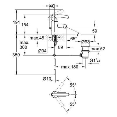 Tenso д/раковины Grohe (33347000) витринный образец