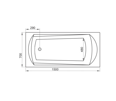 Ванна Ravak Domino 150х70 (C641000000)