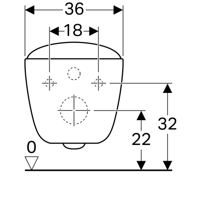 Унитаз подвесной безободковый Geberit Citterio (500.510.01.1)