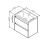 AM.PM X-Joy, База под раковину, подвесная, 65 см, 2 ящика, белый глянец (M85AFHX0652WG)