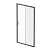 AM.PM Gem Solo Дверь душевая 110х195, стекло матовое, профиль черный матовый (W90G-110-1-195BM)