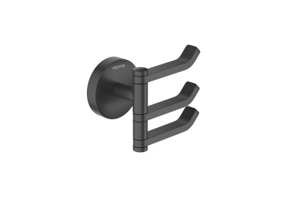 Крючок тройной AQUATEK, матовый черный БЕТТА (AQ4632MB)