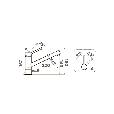 Смеситель для кухни Omoikiri Aogashima-C     (4994245)