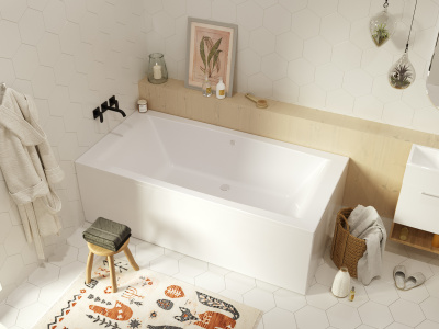 Ванна акриловая 1Marka "AELITA MG" 200*100 (01аэ2010)