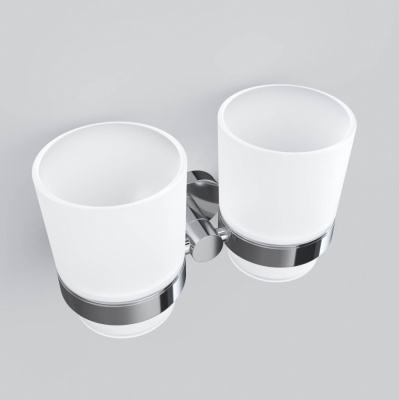 Двойной стеклянный стакан с настенным держателем AM.PM Sense (A74343400)