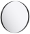 Зеркало Aqwella RM круглое 60см, цвет чёрный (RM0206BLK)