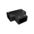Коннектор каркаса душевой перегородки Walk In, черный, Slide, IDDIS (SLI1BS0i23)