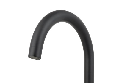 Смеситель для кухни AQUATEK (полукруглый излив), матовый черный ВЕГА (AQ1082MB)