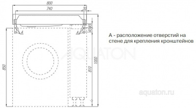 Прямоугольная раковина Aquaton Рейн 80 (1A72113KRW010) Прямоугольная раковина Aquaton Рейн 80 (1A72113KRW010)