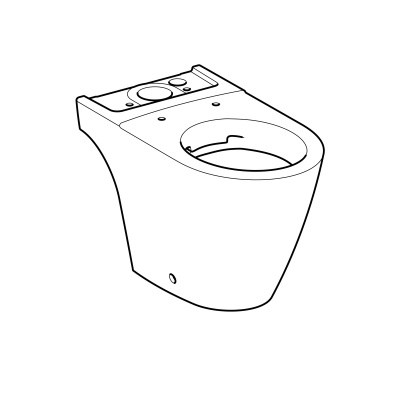 Чаша напольного унитаза безободковая Geberit iCon (200460000)