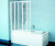 Шторка для ванны Ravak VS5 белая+рейн (794E010041)