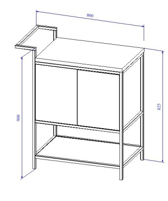 Тумба Cersanit BOTANIQUE 80 (63014)