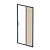 AM.PM Gem Solo Дверь душевая 100х195, стекло бронзовое, профиль черный матовый (W90G-100-1-195BBr)