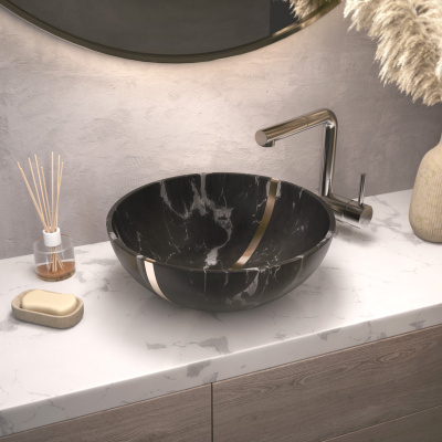 Раковина для ванной OMOIKIRI Hitomi-BL Marble (4972077)