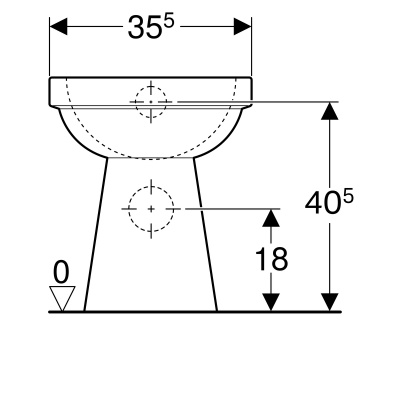 Унитаз напольный Geberit Renova Comfort (218510000)