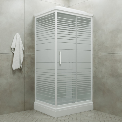 Душевая кабина Тритон "Квадро 100*80 А" прямоуг. низ. подд., Белый, Полосы, ДН4 (8 мест) (Щ0000045506) Душевая кабина Тритон "Квадро 100*80 А" прямоуг. низ. подд., Белый, Полосы, ДН4 (8 мест) (Щ0000045506)