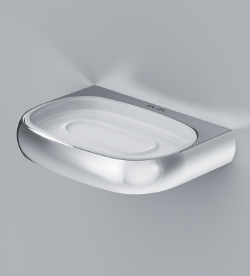 Стеклянная мыльница с настенным держателем AM.PM Sensation (A3034200)