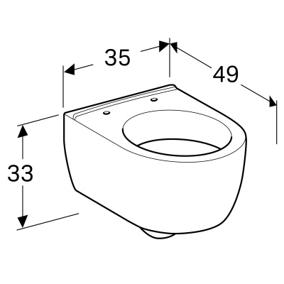 Унитаз подвесной Geberit iCon (204030000)