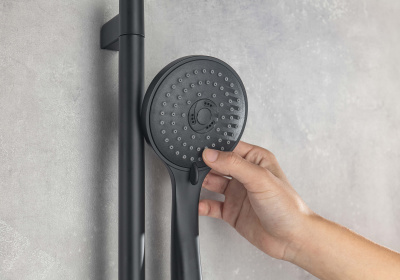 Ручной душ 3jet AQUATEK, матовый черный (AQ2003MB)