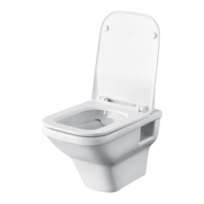 Комплект инсталляции с белой кнопкой Santek ПЭК и подвесным унитазом с крышкой с микролифтом Нео rimless (1.WH50.1.758)