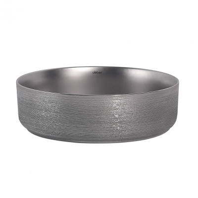 Раковина накладная ABBER Bequem серебро матовое (AC2109BSM)