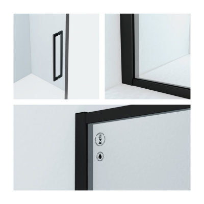 Душевая дверь, черный ал. проф., 130х195, Slide, IDDIS (SLI6BS3i69) Душевая дверь, черный ал. проф., 130х195, Slide, IDDIS (SLI6BS3i69)