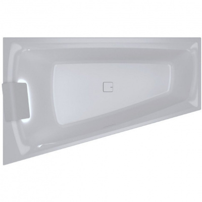 Ванна акриловая RIHO STILL SMART R 170x110 + светодиоды и подголовник с размещением слева + заполнение через перелив (BR03C0500K00130)