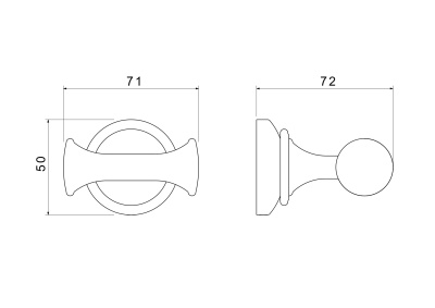 Крючок двойной AQUATEK КЛАССИК (AQ4502CR)