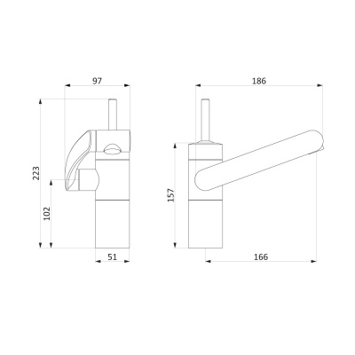Смеситель для раковины Damixa Arc (290217464)