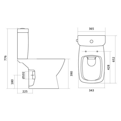 Унитаз Santek - Нео rimless (1.WH30.2.418)