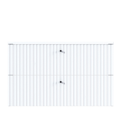 Тумба 1Marka Desire 800х487х500П 2я монолит айсберг /эмаль белая (Ц0000026594)