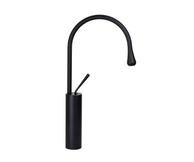 Смеситель высокий для раковины SCANDI черный (9015B)