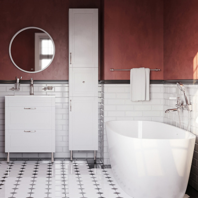 Тумба с умывальником, напольная, 60 см, белая, Oxford, IDDIS (OXF60W0i95K) Тумба с умывальником, напольная, 60 см, белая, Oxford, IDDIS (OXF60W0i95K)